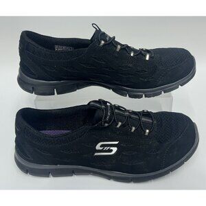 Skechers Shoes Womens 8.5 Wide Gratis Full Circle Casual Sneakers Black 22604W